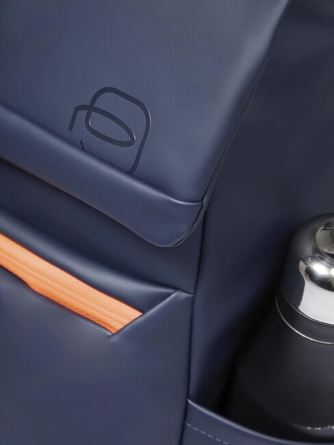 CORNER SPECIALE GOMMATO Rolltop-Laptop-Rucksack Blau - PC-Rucksäcke