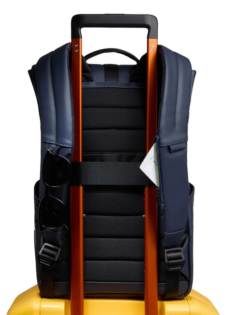 CORNER SPECIALE GOMMATO Rolltop-Laptop-Rucksack Blau - PC-Rucksäcke