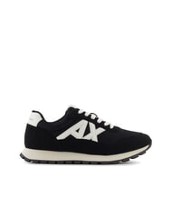 ARMANI EXCHANGE DROP MICROSUEDE Sneaker mit kontrastierendem Logo - Herrenschuhe