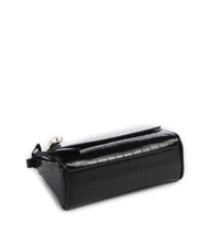 ARMANI EXCHANGE JANE CROCO Umh&auml;ngetasche mit Krokodil-Print Schwarz - Damentaschen - 5