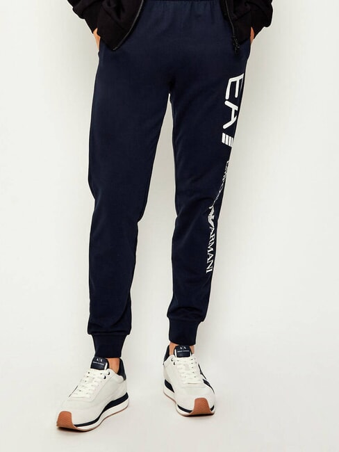 ROYALE SUEDE AIR MESH Ledersneakers mit AX-Logo cremeweiß + marineblau - Herrenschuhe