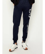 ARMANI EXCHANGE ROYALE SUEDE AIR MESH Ledersneakers mit AX-Logo cremewei&szlig; + marineblau - Herrenschuhe - 5