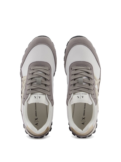 DROP MICROSUEDE Sneaker mit seitlichem Logo brauner Bass + cremefarben - Damenschuhe