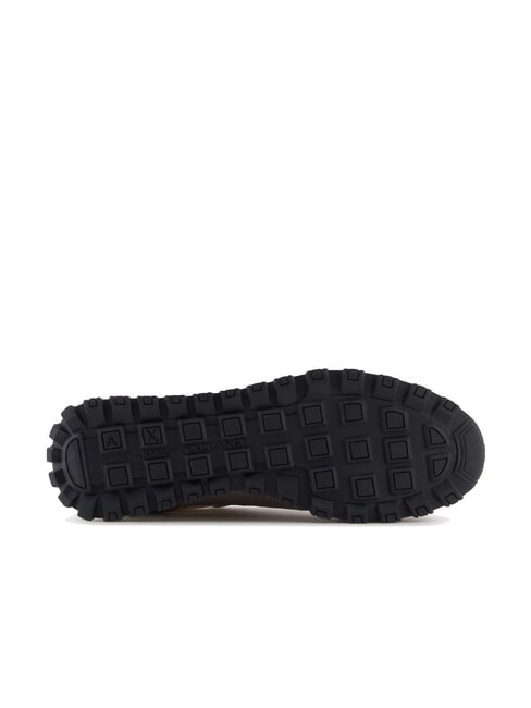 DROP MICROSUEDE Sneaker mit seitlichem Logo brauner Bass + cremefarben - Damenschuhe