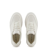 ARMANI EXCHANGE KURT MINI-TUMBLED Sneakers mit hoher Sohle cremefarben - Damenschuhe - 3