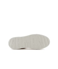 ARMANI EXCHANGE KURT MINI-TUMBLED Sneakers mit hoher Sohle cremefarben - Damenschuhe - 6