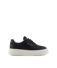 ARMANI EXCHANGE KURT MINI-TUMBLED Sneakers mit hoher Sohle Schwarz - Damenschuhe - 2
