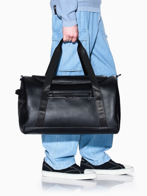 CEDRIC Große Reisetasche mit Schultergurt schwarz/schwarz - Reisetaschen