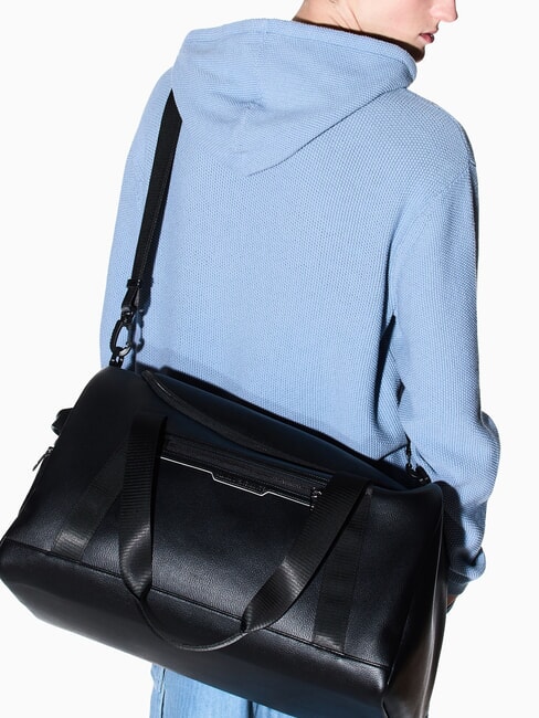 CEDRIC Große Reisetasche mit Schultergurt schwarz/schwarz - Reisetaschen