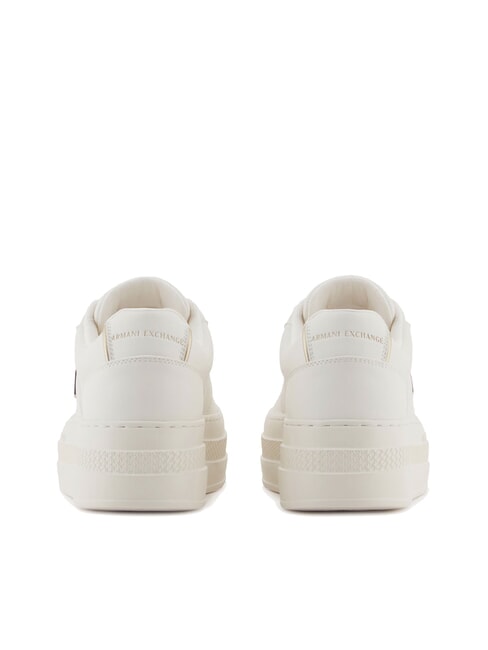 JANE Plateau-Sneaker gebrochenes Weiß + blasses Gold - Damenschuhe