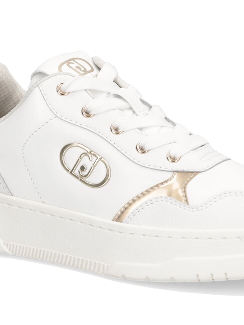 ME 03 Leder-Sneakers mit Logo Weiß - Damenschuhe