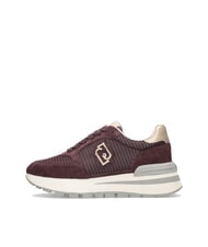 LIUJO AMAZING 25 Sneakers aus Wildleder und Mesh karminrot/hellgold - Damenschuhe - 2