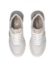 LIUJO AMAZING 25 Sneakers aus Wildleder und Mesh gebrochenes Wei&szlig;/Hellgold - Damenschuhe - 4