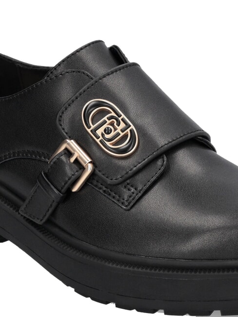 LONDON 01 Lederschuhe mit Schnalle Schwarz - Damenschuhe