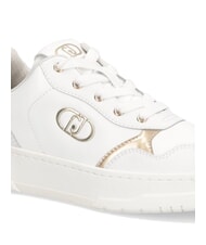 LIUJO ME 03 Leder-Sneakers mit Logo Wei&szlig; - Damenschuhe - 5