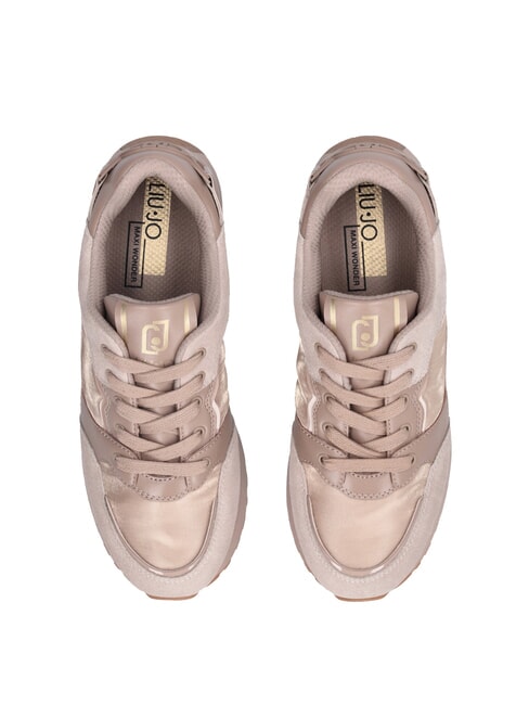 MAXI WONDER 91 Plateau-Sneaker mit Lackledereinsätzen neutral - Damenschuhe