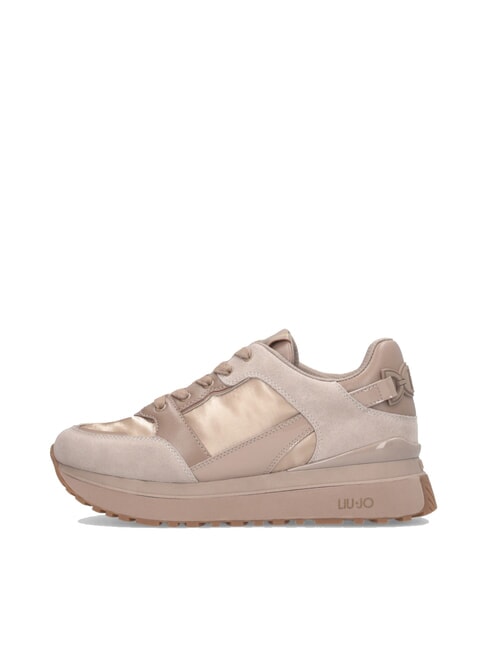 MAXI WONDER 91 Plateau-Sneaker mit Lackledereins&auml;tzen neutral - Damenschuhe