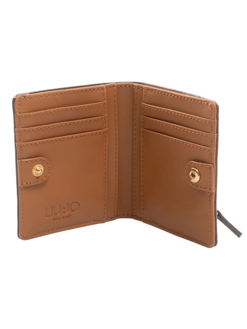 CALIWEN Kleines, zweifach gefaltetes Portemonnaie Lebkuchen - Brieftaschen Damen