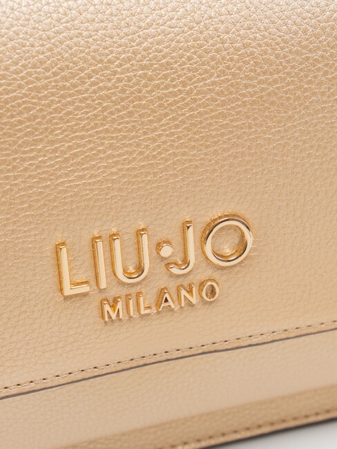 CALIWEN Kleine Umhängetasche mit Überschlag Hell Gold - Damentaschen