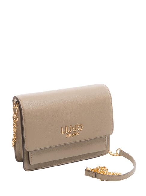 CALIWEN Kleine Umhängetasche mit Überschlag Wüstentaupe - Damentaschen