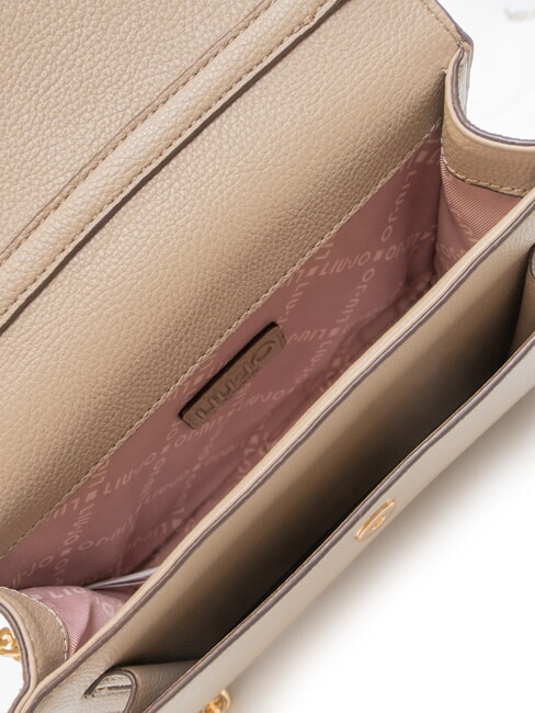 CALIWEN Kleine Umhängetasche mit Überschlag Wüstentaupe - Damentaschen