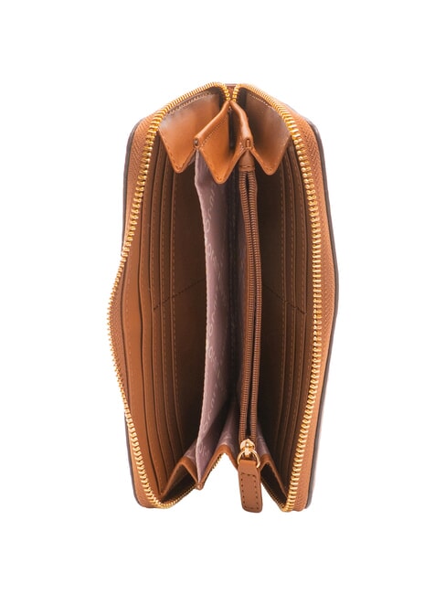 CALIWEN Große Geldbörse mit Rundum-Reißverschluss Lebkuchen - Brieftaschen Damen