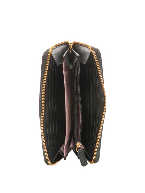 CALIWEN Große Geldbörse mit Rundum-Reißverschluss SCHWARZ - Brieftaschen Damen