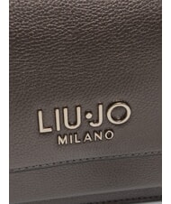 LIUJO CALIWEN Kleine Umhängetasche mit Überschlag Anthrazit met. - Damentaschen - 3