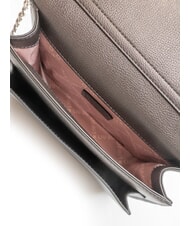 LIUJO CALIWEN Kleine Umhängetasche mit Überschlag Anthrazit met. - Damentaschen - 5