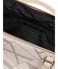 ARMANI EXCHANGE GYNGER Handtasche mit Schultergurt weiß/tal - Damentaschen - 5