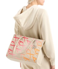 ARMANI EXCHANGE GYNGER DEGRADE Schulter-Einkaufstasche Tal/Abbau - Damentaschen - 6