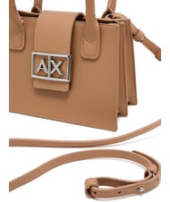 ARMANI EXCHANGE JODIE Mini-Umhängetasche Kamelrosa - Damentaschen - 3