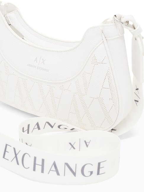 WAVE Mittelgroße perforierte Umhängetasche strahlend weiß - Damentaschen