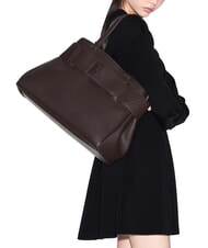 ARMANI EXCHANGE SUSIE SOFT Umh&auml;ngetasche mit Schnalle hei&szlig;e Schokoladenso&szlig;e - Damentaschen - 7