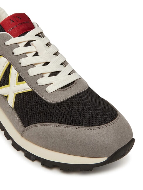 A|X Turnschuhe neutrales Grau+Schwarz+Gelb - Herrenschuhe