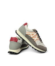 ARMANI EXCHANGE A|X Turnschuhe r.cash+off wht+or.fl - Herrenschuhe - 5