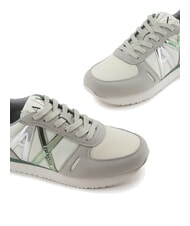 ARMANI EXCHANGE RIO Turnschuhe grau + d.frosty grün - Damenschuhe - 3