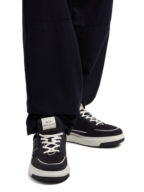 A|X Sneaker mit Mesh-Einsätzen und Logo Dunkelblau + Cremeweiß - Herrenschuhe