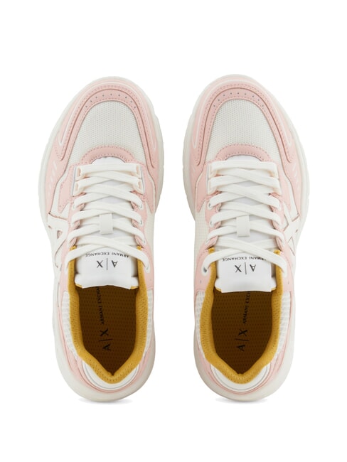 A|X Chunky Sneaker mit Mesh-Einsätzen Hellrosa + Cremeweiß - Damenschuhe