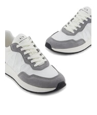 ARMANI EXCHANGE A|X Sneaker mit seitlichem Maxi-Logo neutrales Grau + gebrochenes Weiß - Herrenschuhe - 4
