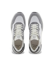 ARMANI EXCHANGE A|X Sneaker mit seitlichem Maxi-Logo neutrales Grau + gebrochenes Weiß - Herrenschuhe - 3