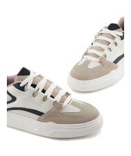 ARMANI EXCHANGE A|X Sneaker mit Wildlederdetails Plaza Taupe + Deep Nav - Herrenschuhe - 4