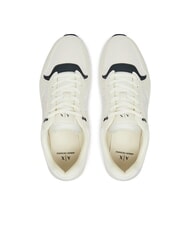 ARMANI EXCHANGE A|X Sneaker mit seitlichem Logo Off White + Jet Set - Herrenschuhe - 3