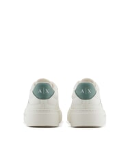 ARMANI EXCHANGE A|X Sneaker mit kontrastierendem Logo off white+dark fr.grn - Damenschuhe - 3