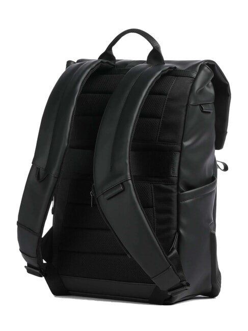 CORNER SPECIALE GOMMATO Rolltop-Laptop-Rucksack Schwarz - PC-Rucksäcke