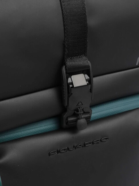 CORNER SPECIALE GOMMATO Rolltop-Laptop-Rucksack Schwarz - PC-Rucksäcke