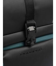 PIQUADRO CORNER SPECIALE GOMMATO Rolltop-Laptop-Rucksack Schwarz - PC-Rucksäcke - 3