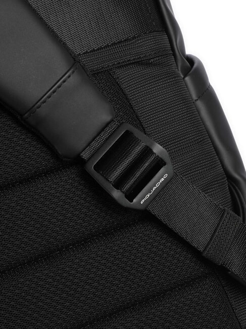 CORNER SPECIALE GOMMATO Rolltop-Laptop-Rucksack Schwarz - PC-Rucksäcke