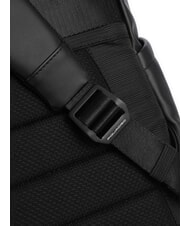 PIQUADRO CORNER SPECIALE GOMMATO Rolltop-Laptop-Rucksack Schwarz - PC-Rucksäcke - 4