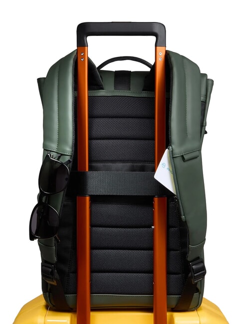 CORNER SPECIALE GOMMATO Rolltop-Laptop-Rucksack GRÜN - PC-Rucksäcke